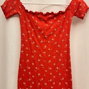 floral bodycon dress